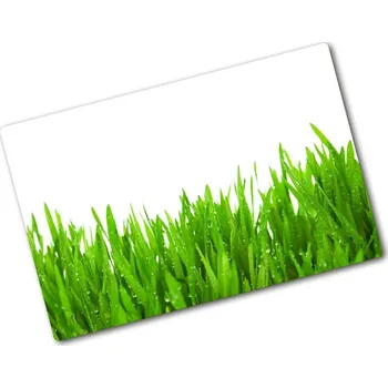 Kuchyňské prkénko Deska na krájení skleněná Tráva