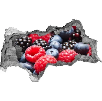 Fototapeta Nálepka 3D díra na zeď Lesní ovoce