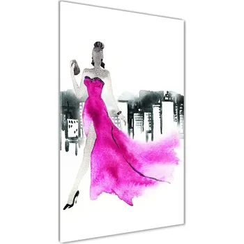 Obraz Vertikální Fotoobraz na skle Ilustrace módy