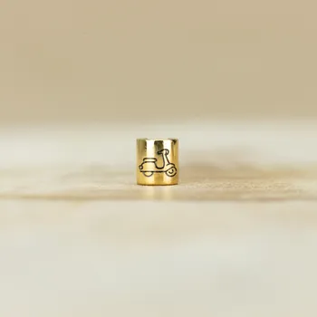 Dětské navlékací korálky Motorka Barva: Zlatá