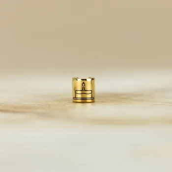 Dětské navlékací korálky Narozeniny Barva: Zlatá