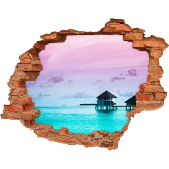 Fototapeta Nálepka fototapeta na zeď Bungalovy nad vodou