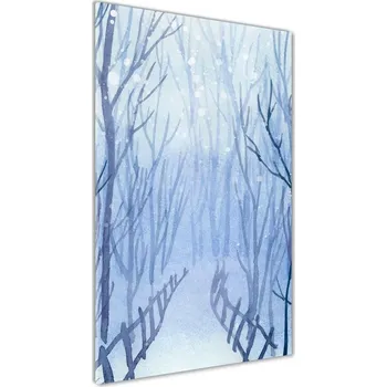 Obraz Vertikální Foto-obrah sklo tvrzené Les zima