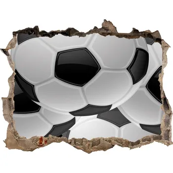 Fototapeta Fototapeta díra na zeď 3D Fotbal