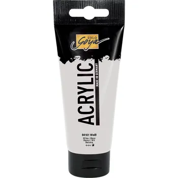 Vodová barva Akrylová barva matná SOLO GOYA 100 ml BÍLÁ
