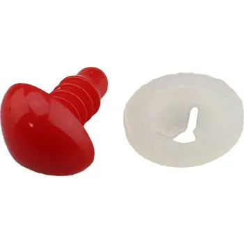 Pro Háčkování Čumáček bezpečnostní 12 x 9 mm červený