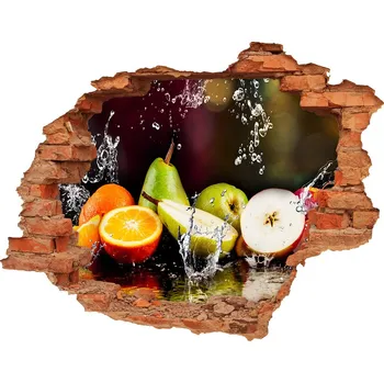 Fototapeta Nálepka díra na zeď Ovoce a voda