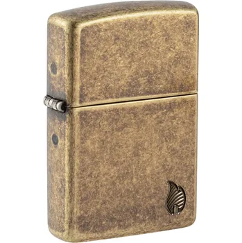 Zapalovač Zippo 29006 Armor® Antique Brass Flame Design