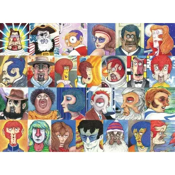 Puzzle Puzzle Ravensburger abeceda ve tvářích 500 dílků