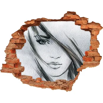 Fototapeta Díra 3D fototapeta nálepka Portrét ženy