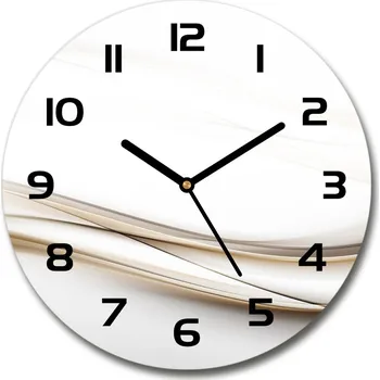 Hodiny Skleněné hodiny na stěnu Abstrakce vlna