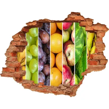 Fototapeta Nálepka díra na zeď beton Ovoce