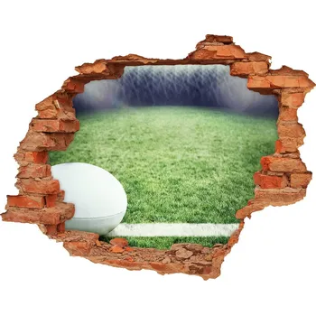 Fototapeta Foto fotografie díra na zeď Míč ragby