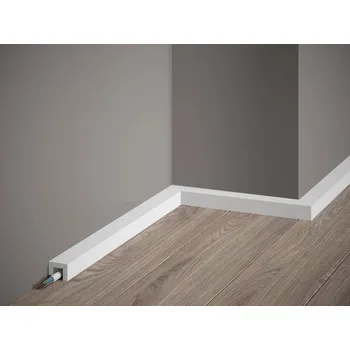Podlahová lišta Mardom Decor MD Prémiová Soklová lišta QL021P (bílá RAL 9003)