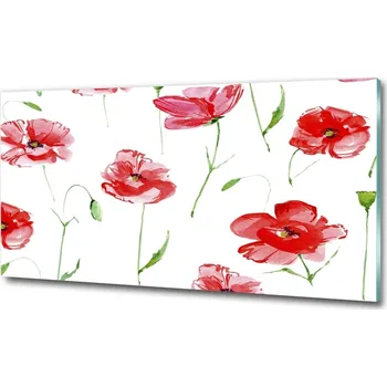 Obraz Foto obraz skleněný horizontální Máky
