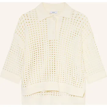 Dámský svetr Reiss Dámská Úpletová Polokošile S 3/4 Rukávem, krémová, 38