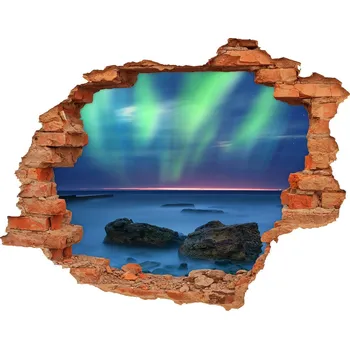 Fototapeta Foto fotografie díra na zeď Polární záře
