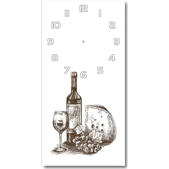 Hodiny Nástěnné hodiny tiché Víno