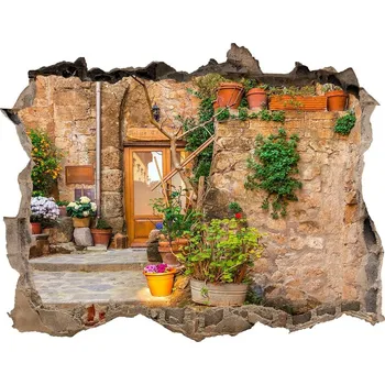 Fototapeta Fototapeta díra na zeď 3D Romantická ulička