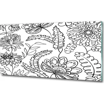 Obraz Foto-obraz fotografie na skle Květinový vzor