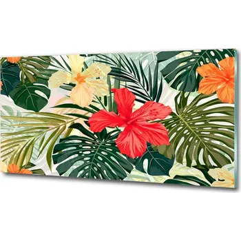 Obraz Foto obraz sklo tvrzené Havajské květiny