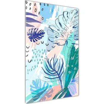 Obraz Vertikální Fotoobraz na skle Tropické listy