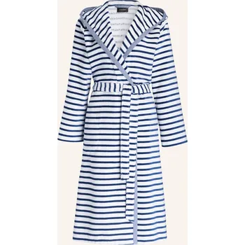 Dámský župan Cawö Dámský Župan Breton S Kapucí, bílá/ modrá s proužky