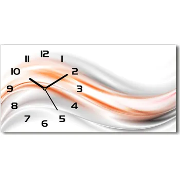 Hodiny Skleněné hodiny na stěnu Abstrakce vlny