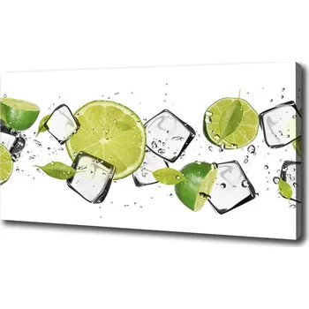 Obraz Foto obraz na plátně Limetka s ledem