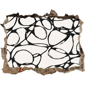 Fototapeta Fototapeta díra na zeď Chaotická kolečka