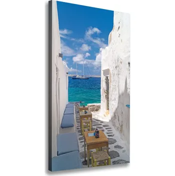 Obraz Vertikální Foto obraz na plátně Řecké ulice