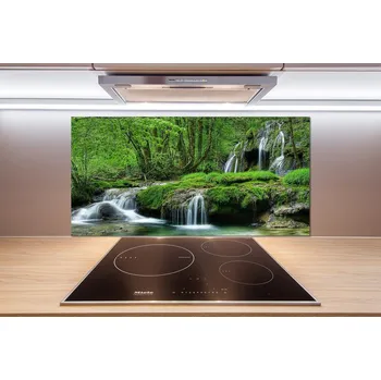 Obklad Skleněný panel do kuchyně kaskády