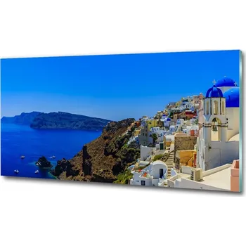 Obraz Foto obraz skleněný horizontální Santorini Řecko