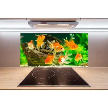 Obklad Dekorační panel sklo Zlaté rybky