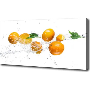 Obraz Foto obraz na plátně Pomeranče a voda