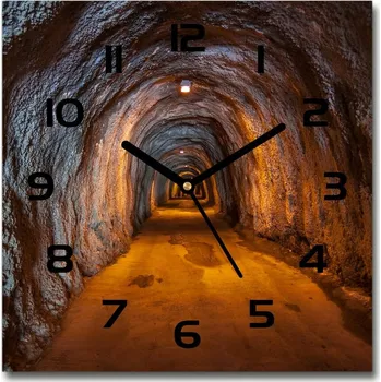 Hodiny Skleněné hodiny čtverec Podvodní tunel