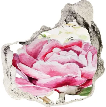 Fototapeta Nálepka 3D díra samolepící Pivoňky