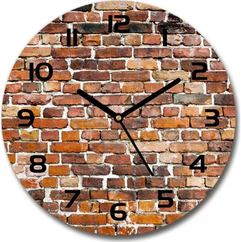 Hodiny Skleněné hodiny na stěnu Zděná zeď