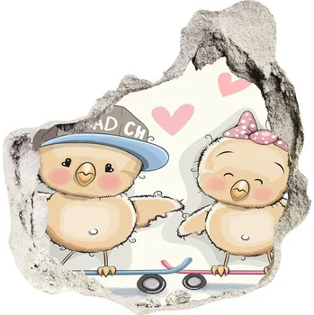 Fototapeta Samolepící nálepka Ptáci na skateboardu