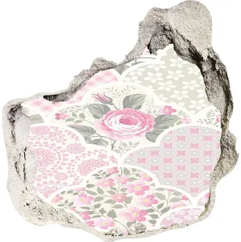 Fototapeta Nálepka 3D díra samolepící Růže a ornamenty