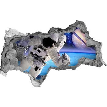 Fototapeta Foto fotografie díra na zeď Astronaut
