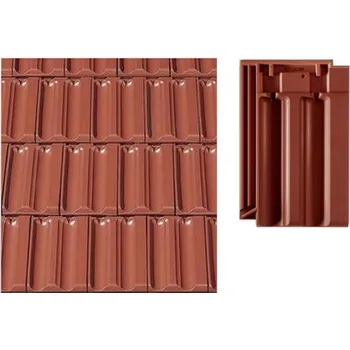 pálená krytina CREATON LENTI Základní taška 1/1 Měděně červená engoba