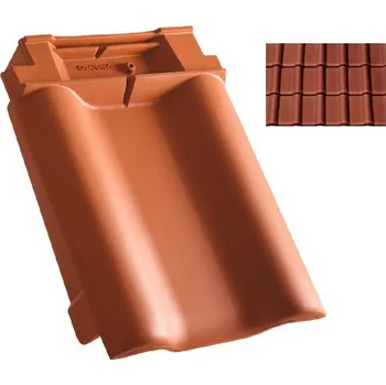 Střešní krytina CREATON Balance LENTI Taška připojení hřebene větrací levá Měděně červená engoba