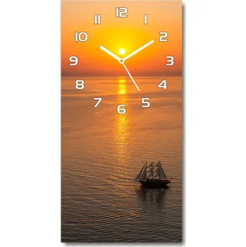 Hodiny Nástěnné hodiny Západ slunce moře