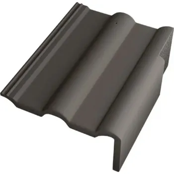 Střecha BETONPRES OPTIMAL Krajní taška pravá Břidlicově černá