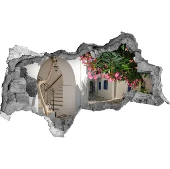 Fototapeta Fototapeta díra na zeď 3D Romantické uličky