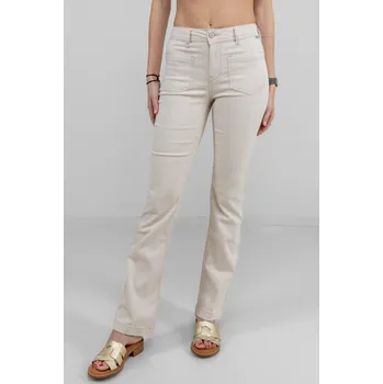 Dámské kalhoty Red Button dámské kalhoty s proužky Babette béžové Velikost: 34