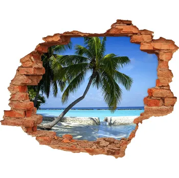 Fototapeta Nálepka fototapeta 3D výhled Tropická pláž