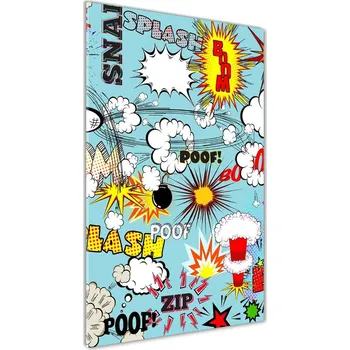 Obraz Vertikální Moderní skleněný obraz z fotografie Komix