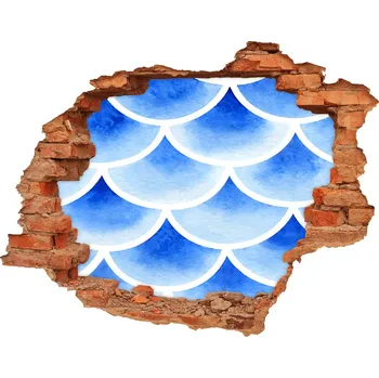 Fototapeta Fotoobraz díra na stěnu nálepka Rybí šupiny